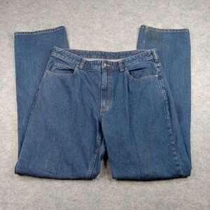 Duluth Trading Jeans Mens 36x36 Blue Denim Straight Leg Classic‎ Workwear Heavy